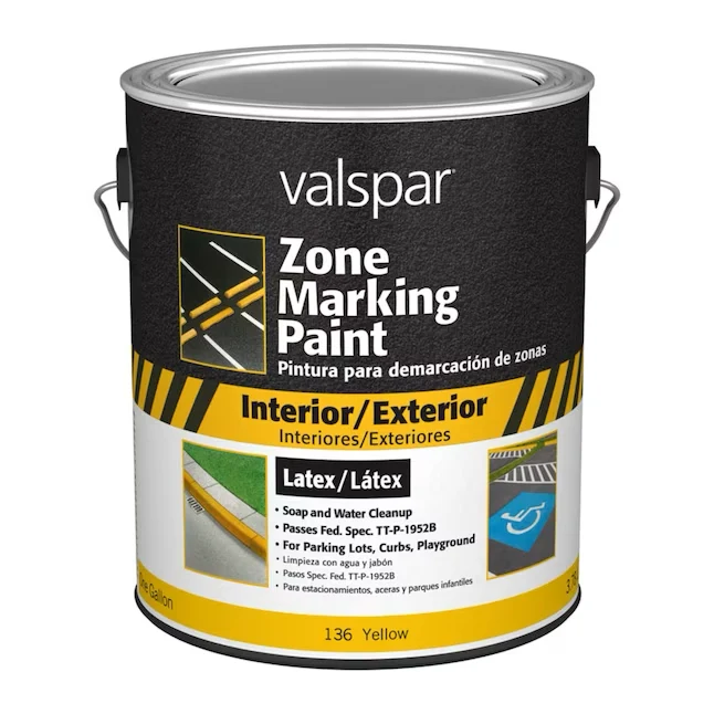 Valspar Zone Goudgeel Latex Marking Paint (1-Gallon)