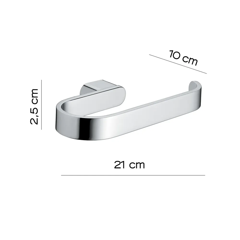 Wall-mounted ring napkin holder Gedy Azzorre series - Chrome