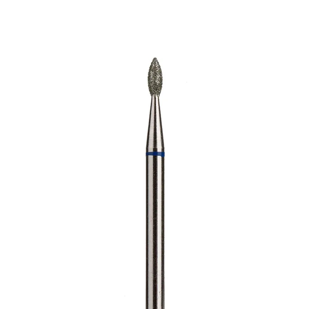 Diamond nail drill bit, “Bud” Pointed, 1.8*4.0 mm, Zeeblauw