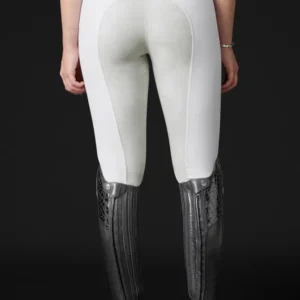 Diana Women's Full Seat Breeches Imitation Leder White 4
