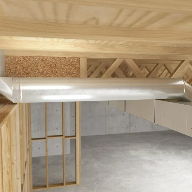 IMPERIAL 4- x 60- Galvanized Staalsoort Round Duct Pipe