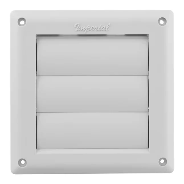 IMPERIAL 4- Dia Poly Louvered Dryer Vent Hood