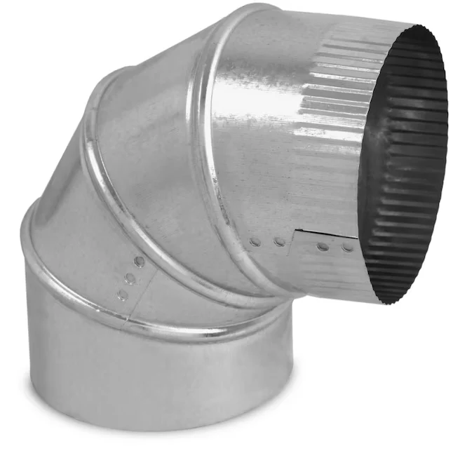 IMPERIAL 4- 30 Gauge Galvanized Staalsoort Round Adjustable 90 Degree Duct Elbow met torx kop