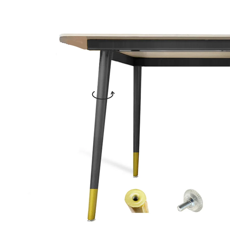 Industrial 4 Legs Dining Table Rectangle Dining Table Kitchen roestvrij A2/A4 51