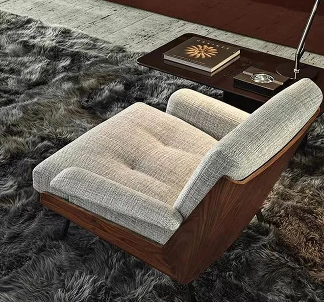 Industrial Lounge Chair Eenkleurig Color Cushion Back Basic Four Leg Reclining Accent Chair