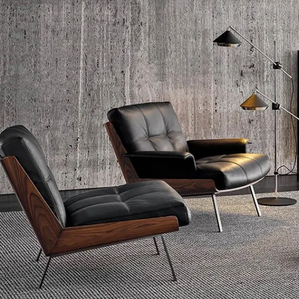 Industrial Lounge Chair Eenkleurig Color Cushion Back Basic Four Leg Reclining Accent Chair