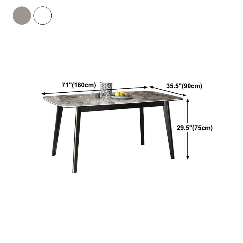 Industrial Style Dining Site Table Rectangle Stone Furniture 4-foot - Met CE Keurmerk 51