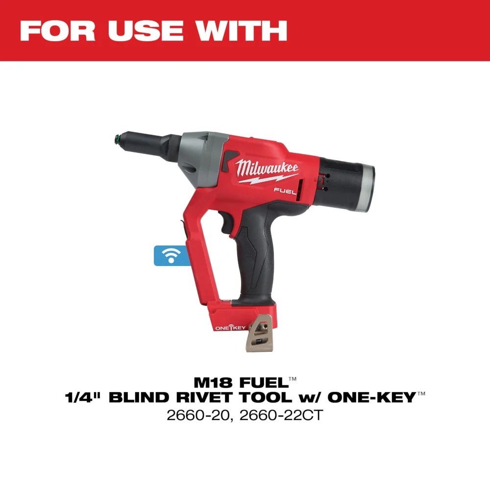 Industrieel Zwaar Belast MILWAUKEE Retention Nose Pieces M18 FUEL 1/4" Blind Rivet Tool (4 PACK)