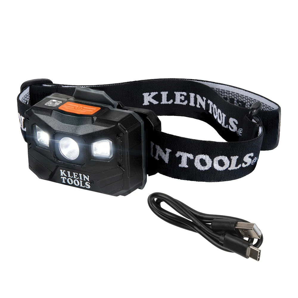 KLEIN TOOLS 400 Lumens All-Day Runtime Accu-aangedreven Headlamp w/ Fabric Strap | Hoge treksterkte | Weerbestendig