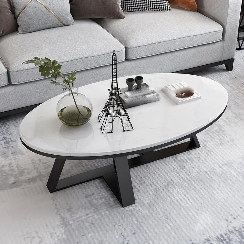 Modern Rectangular Slate 4 Legs Coffee Table Ivoor Champagne Cocktail Table 39