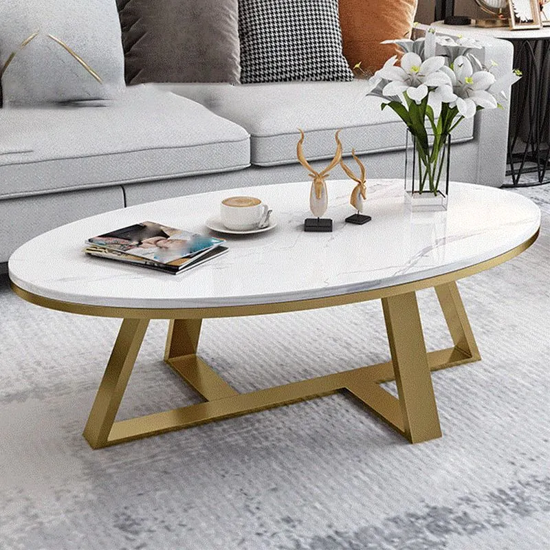 Modern Rectangular Slate 4 Legs Coffee Table Ivoor Champagne Cocktail Table 39