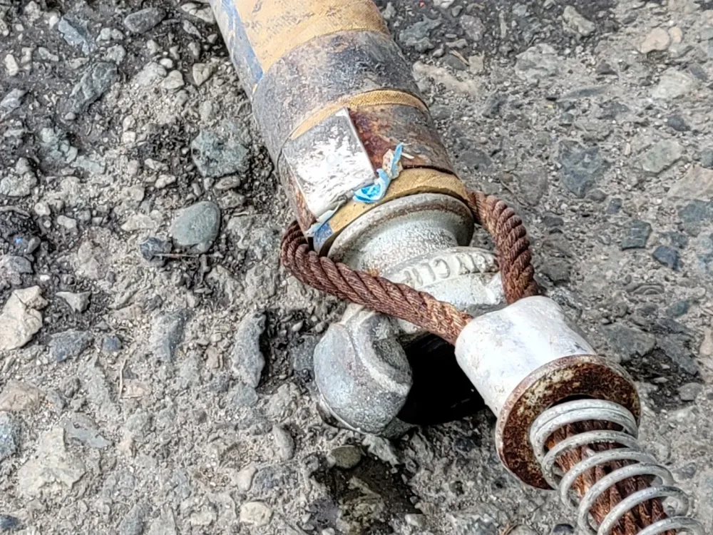 Mosterdgeel Contractors Rock Drill C4 Air Hose 400 PSI NL1019 met moer en ring