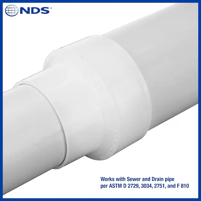 NDS 4- PVC Sewerand Drain Coupling