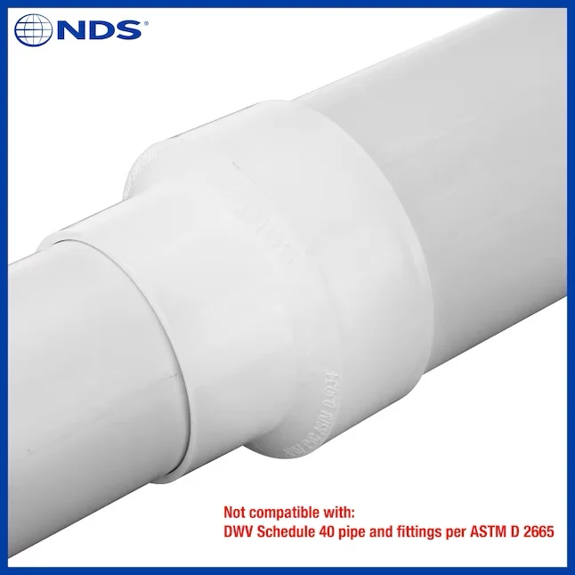 NDS 4- PVC Sewerand Drain Coupling