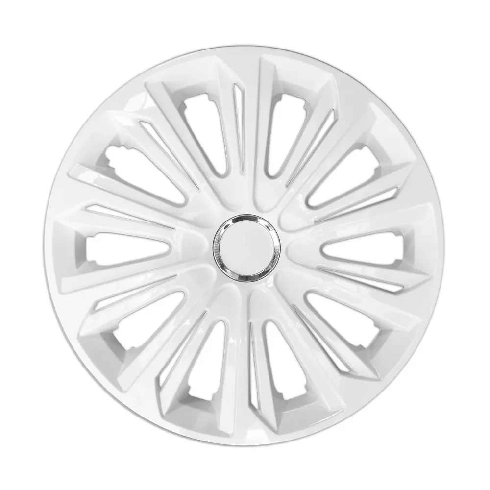 16" NRM ROBUUST WIT GEPASTE Wieldoppen 4 stuks - Wit