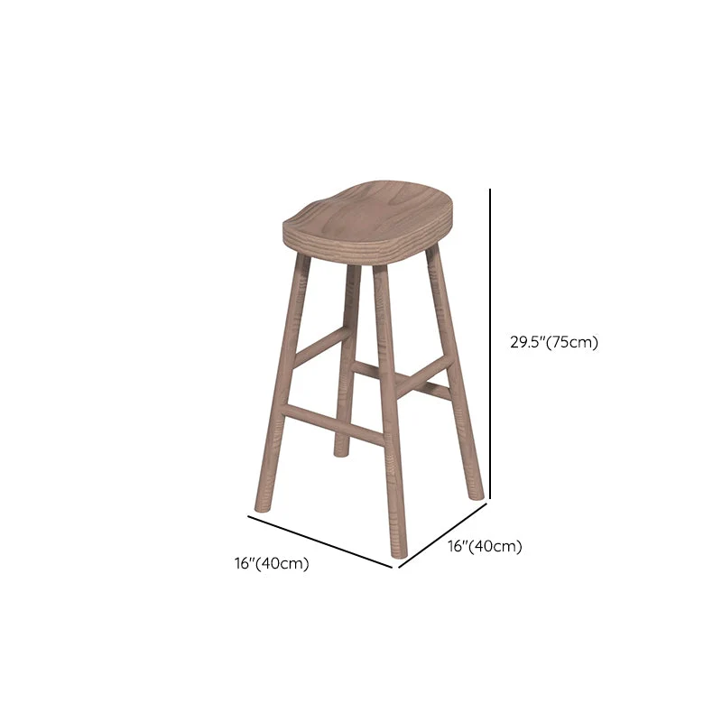 1/4 Pieces Modern Rectangle Massief Wood Pub Table High Stools None