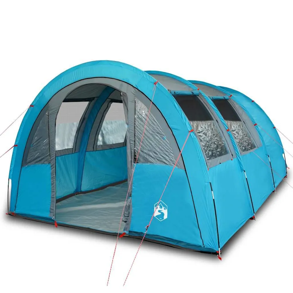 Tunneltent 4-persoons waterdicht blauw - Met CE Keurmerk