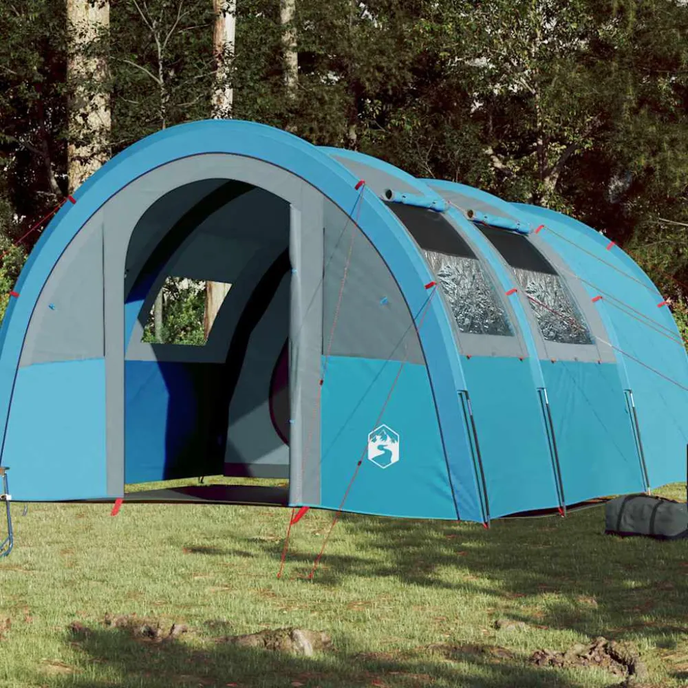 Tunneltent 4-persoons waterdicht blauw - Met CE Keurmerk