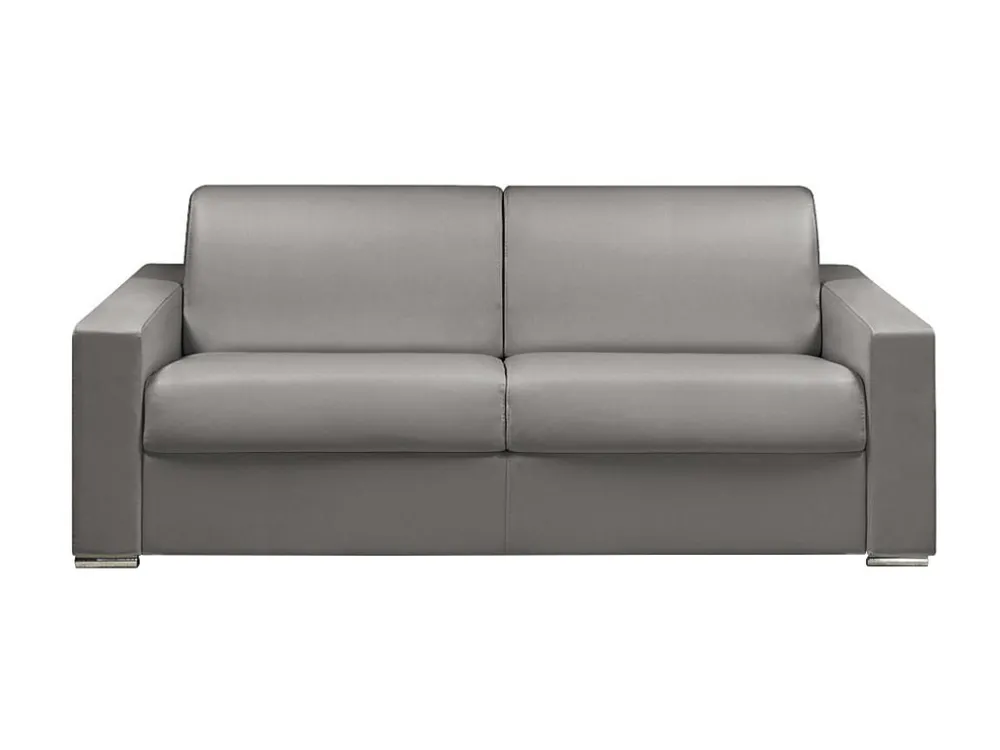 Vierzits express bedbank 18 cm Kunstleer Grijs CALITO