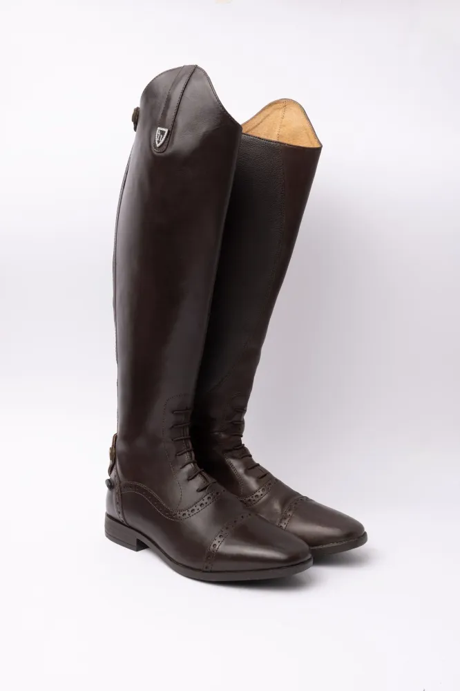 Winslow Genuine Leather Tall Boots Dark Taupe 4 Regular Regular