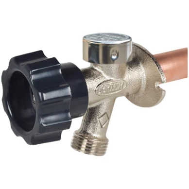 Industrieel Zwaar Belast Prier - 484Y 4" Anti-Siphon Wall Hydrant - Grauw Handle - 1/2" Press Fit - Diamond - 484-04