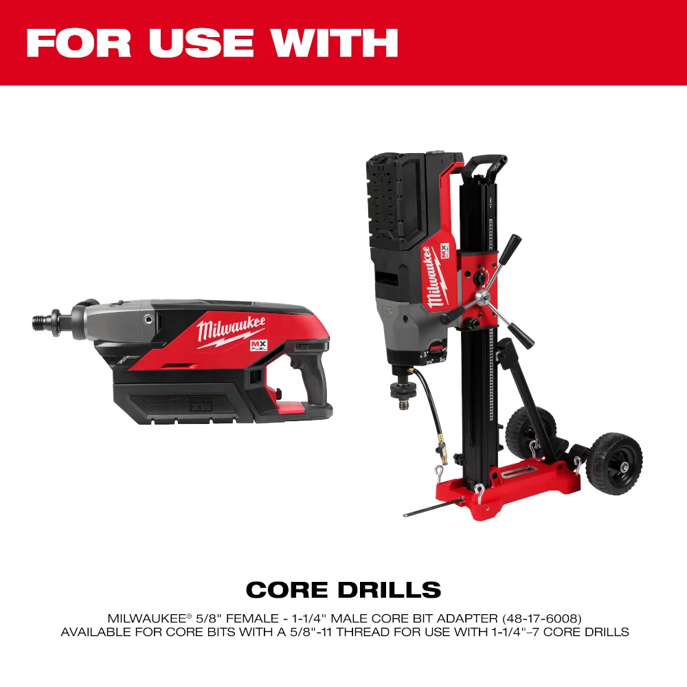 Milwaukee Tools 4" Diamond Ultra Dry Core Bit 48-17-0140 voor constructiedoeleinden