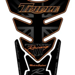 Protector de depósito Motografix TRIUMPH Driemaal negro/naranja 4 piezas (8.8 sterkteklasse)