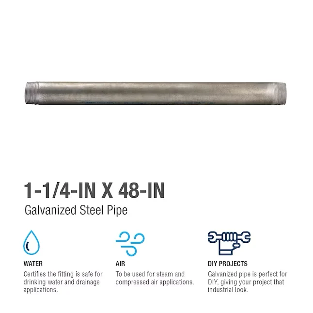 Southland 1-1/4- x 48- Galvanized Pipe
