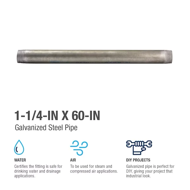 Southland 1-1/4- x 60- Galvanized Pipe