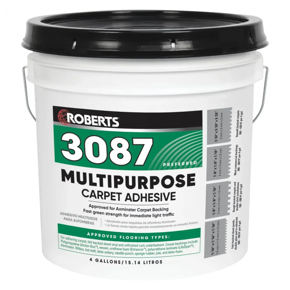 Vleugelmoer Roberts 3087 Carpet Adhesive, 4 Gallon