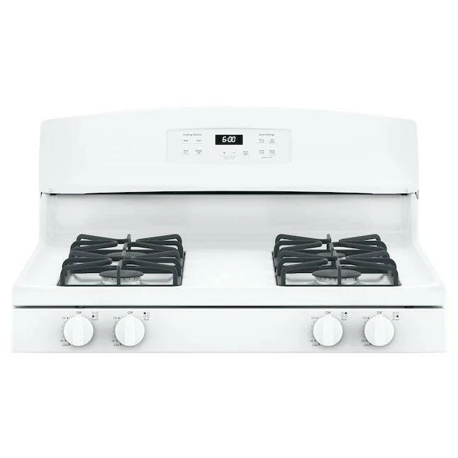 GE 30 . 4-Burners 4.8-cu ft Freestanding Gas Range (White)