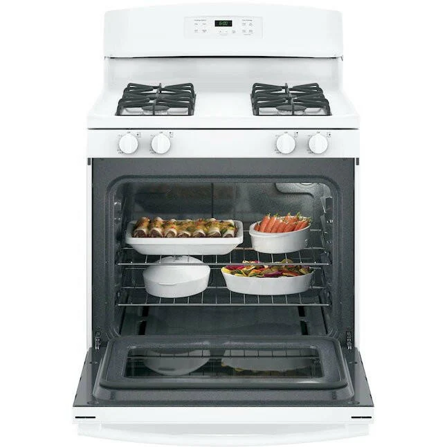 GE 30 . 4-Burners 4.8-cu ft Freestanding Gas Range (White)