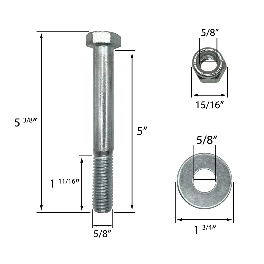 Adjustable Channel Bracket & Lunette Ring - 4 Hole 3-Position, 24,000 lb Ring