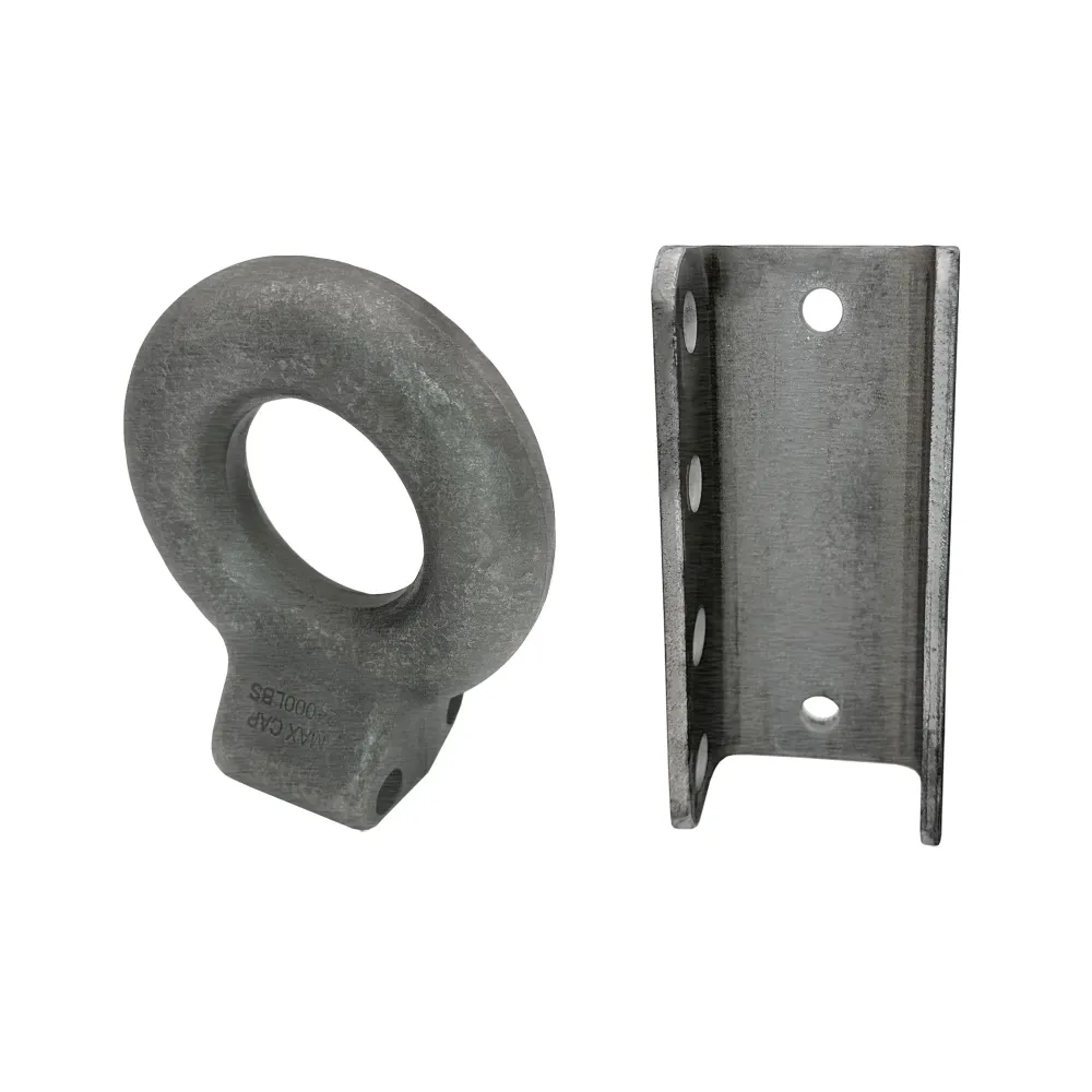 Adjustable Channel Bracket & Lunette Ring - 4 Hole 3-Position, 24,000 lb Ring