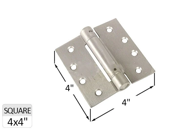 Butt Style 4" x 4" Spring Hinge - Satijnstof Nickel Assortiment 150 stuks