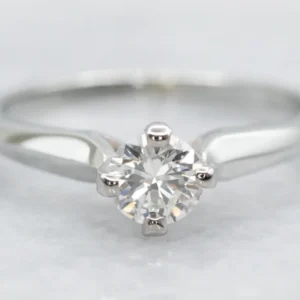 Industrieel Zwaar Belast Four Prong Diamond Solitaire Engagement Ring