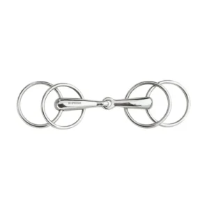Loose Ring snaffle 4 rings, Roestvrij steel No Color 145 mm met Anti-Corrosie Coating