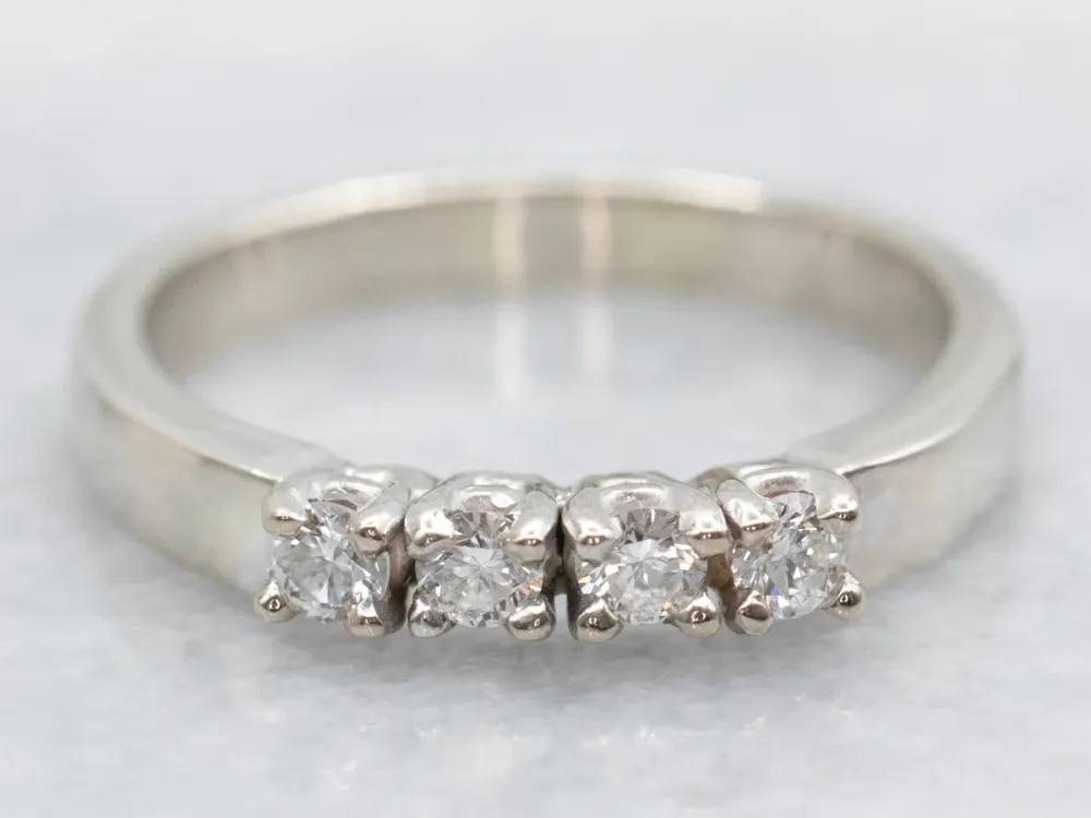 Professionele Kwaliteit Four Stone Diamond Wedding Band