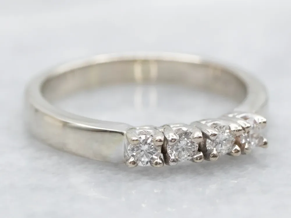 Professionele Kwaliteit Four Stone Diamond Wedding Band