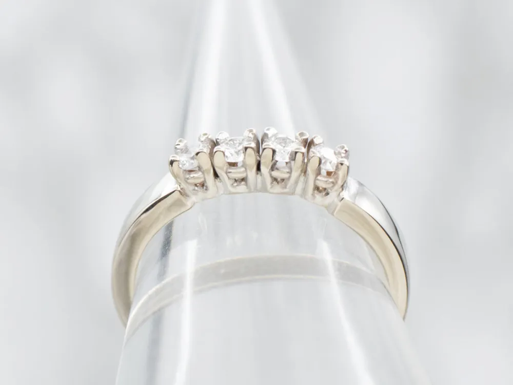 Professionele Kwaliteit Four Stone Diamond Wedding Band
