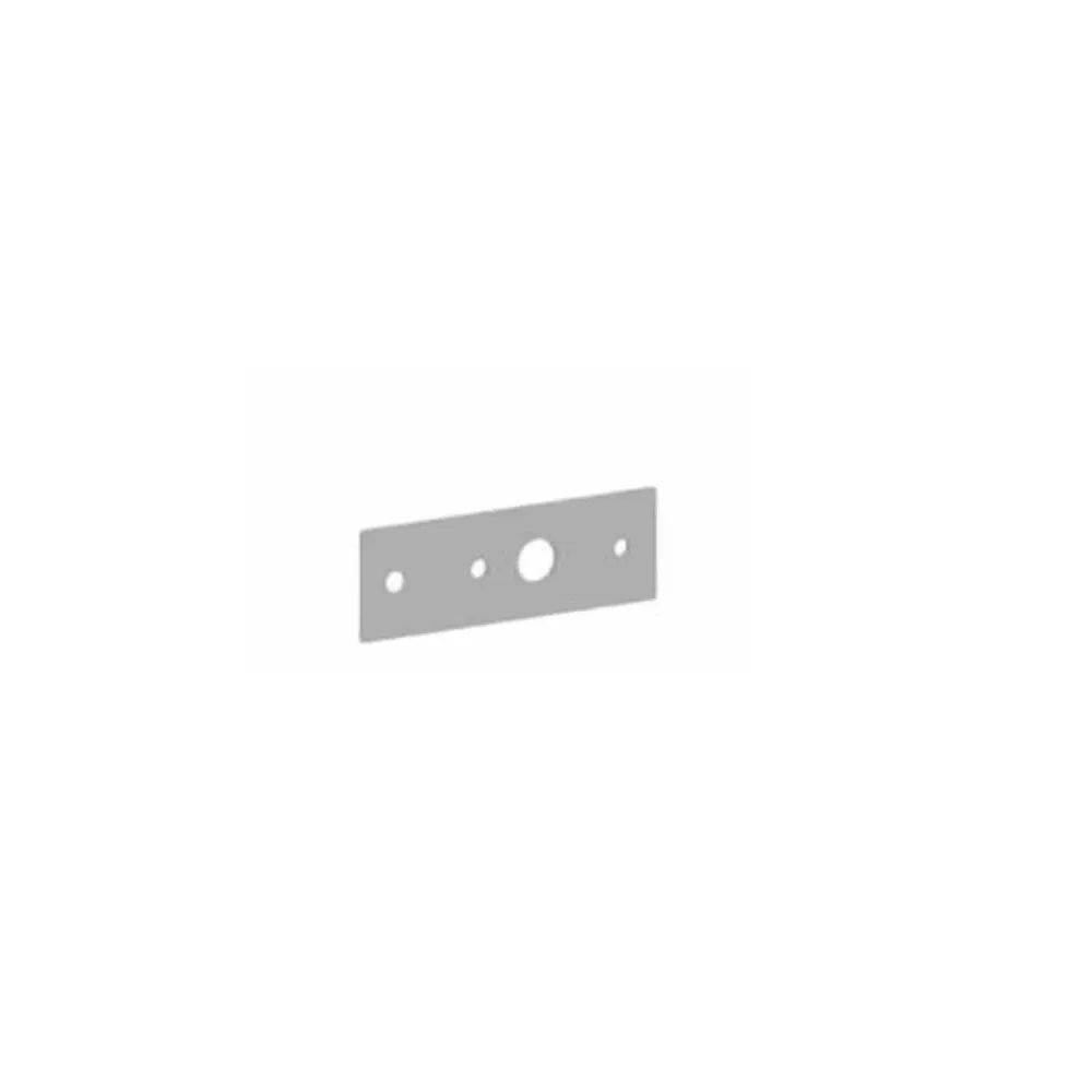 Rectangular 4-hole plate niet-roestend steel code ZPIA056CR Chrome Paffoni