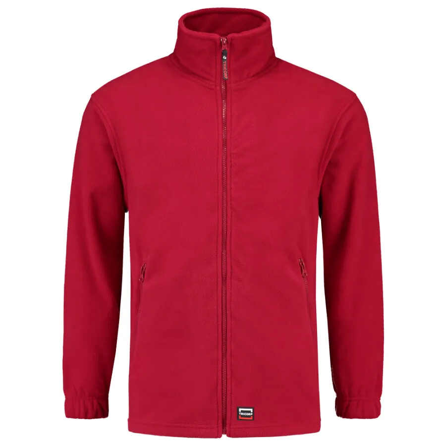 RVS ring Tricorp fleecevest - Casual - 301002 - rood - maat 4XL
