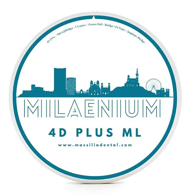 Sluitring 4D Plus Full Zirconia Disc Milaenium Ø98 × 18 mm A1