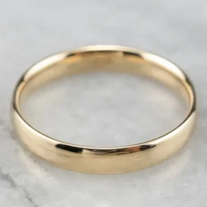 Unisex 14K Yellow Goud Wedding Ring