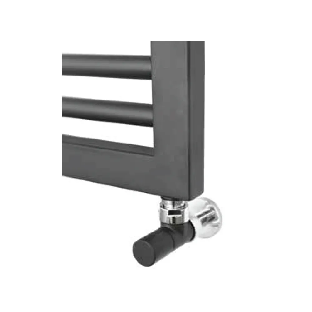 Hydraulic towel warmer model Asti 823x500 straight - Anthracite met Inbus Sleutel