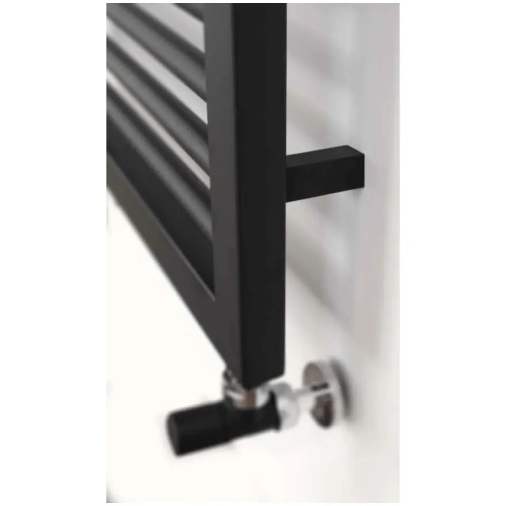 Hydraulic towel warmer model Asti 823x500 straight - Anthracite met Inbus Sleutel