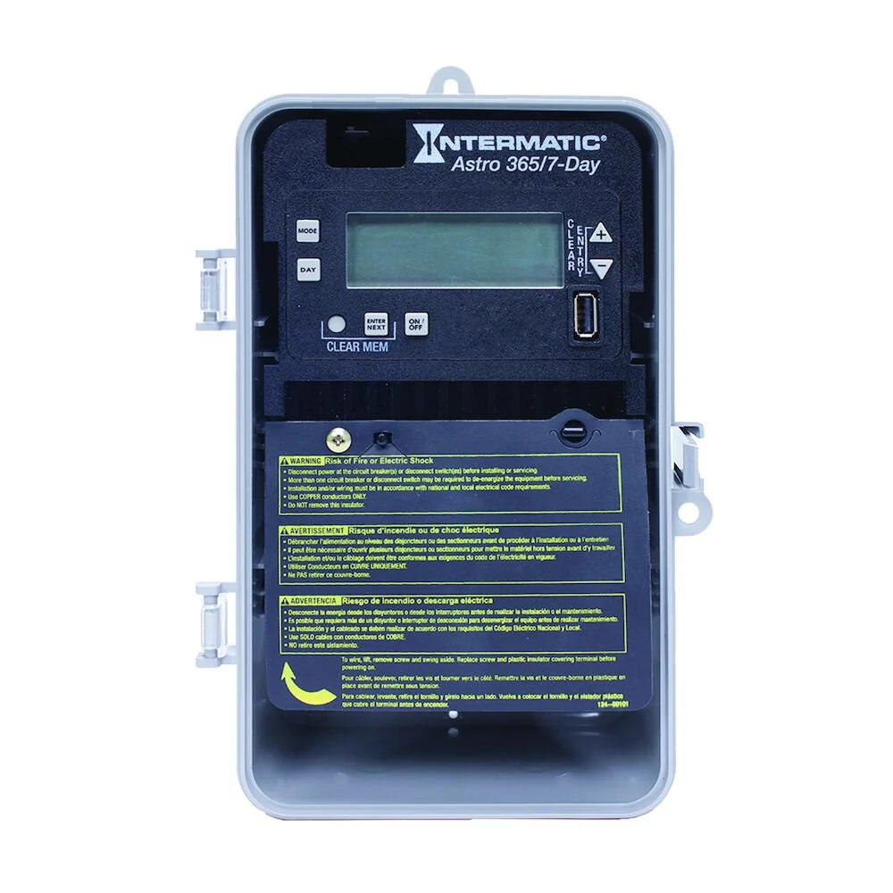 Industrieel Grade Intermatic - ET2815CP - Astronomic 7-Day/365 Day 1-Circuit Electronic Control, 120-277 VAC