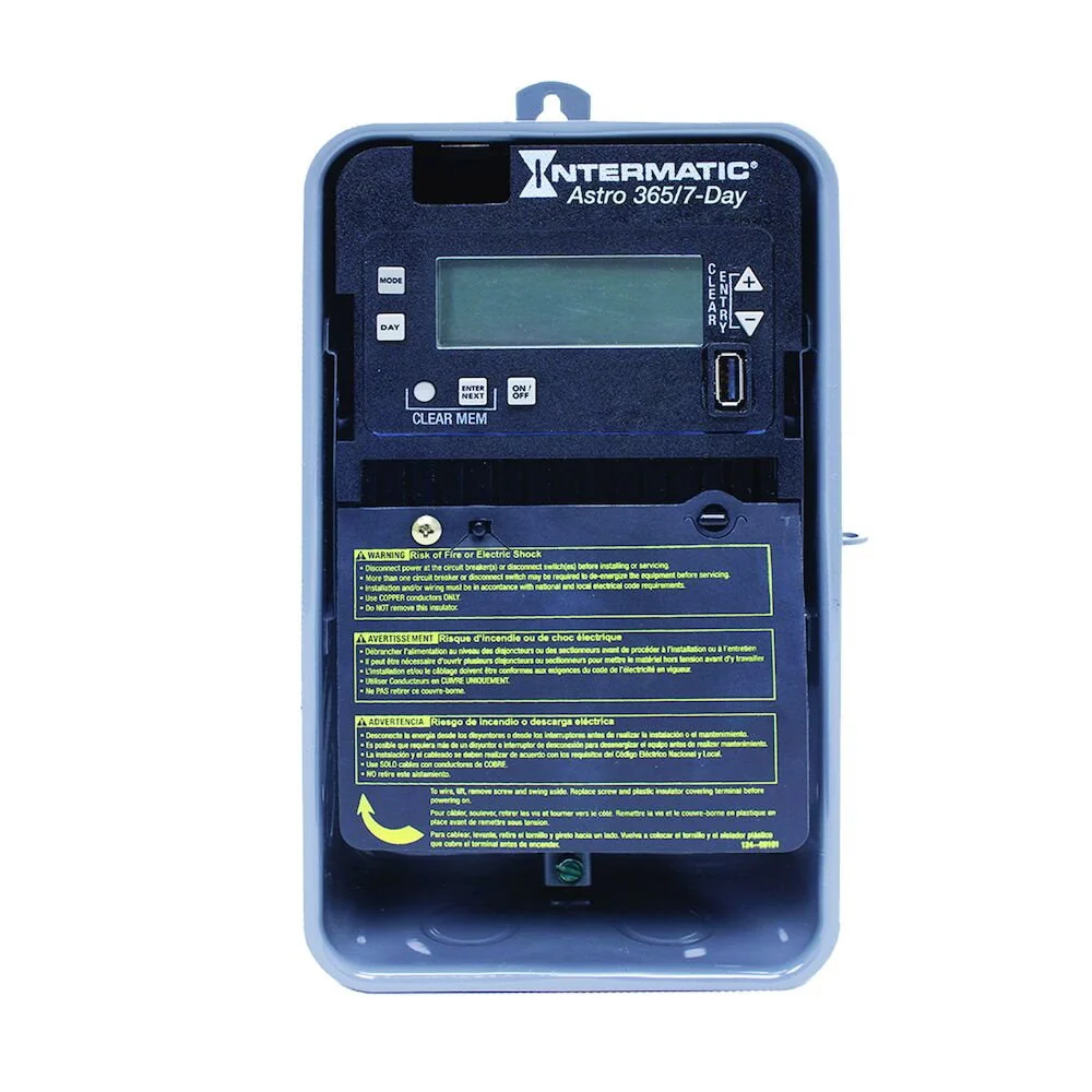 Intermatic - ET2815CR - Astronomic 7-Day/365 Day 1-Circuit Electronic Control, 120-277 VAC met Thermische Bescherming