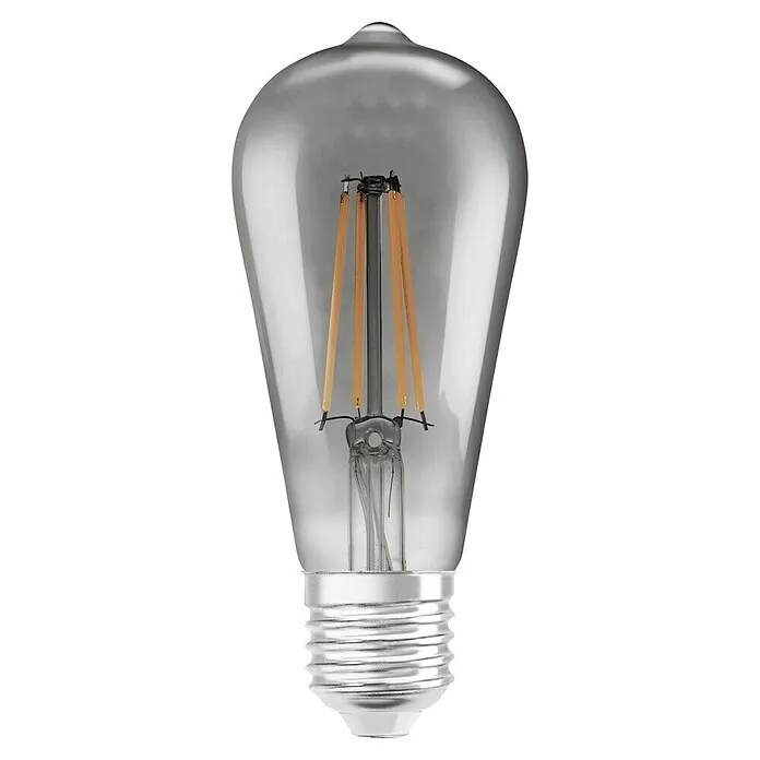 Ledvance Smart+ WiFi Ledlamp Edison Smoke - E27, Dimbaar, Gastvrij wit, 540 lm, 6 W
