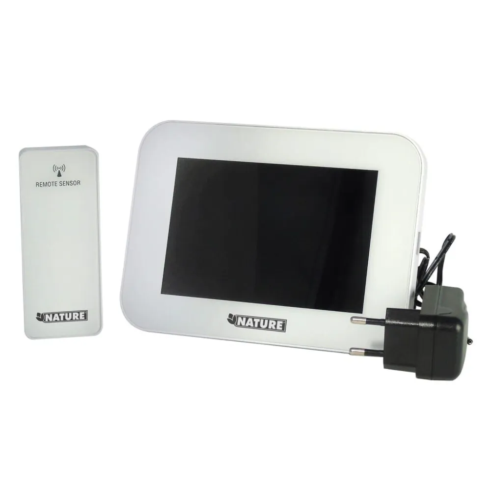 Nature Weerstation digitaal H12,5 x 17,5 x 2,5 cm wit